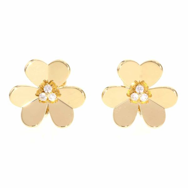 ヴァンクリーフ&アーペル ピアス フリヴォル イヤリング ラージ ダイヤモンド 6P 0.32ct K18YGイエローゴールド VCARB65900