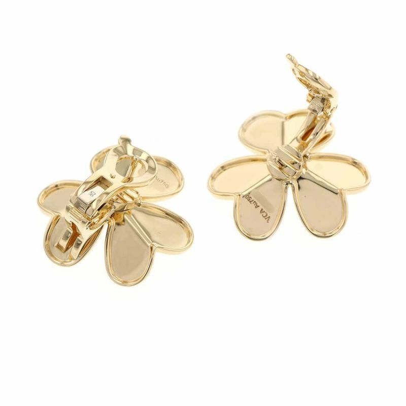 ヴァンクリーフ&アーペル ピアス フリヴォル イヤリング ラージ ダイヤモンド 6P 0.32ct K18YGイエローゴールド VCARB65900