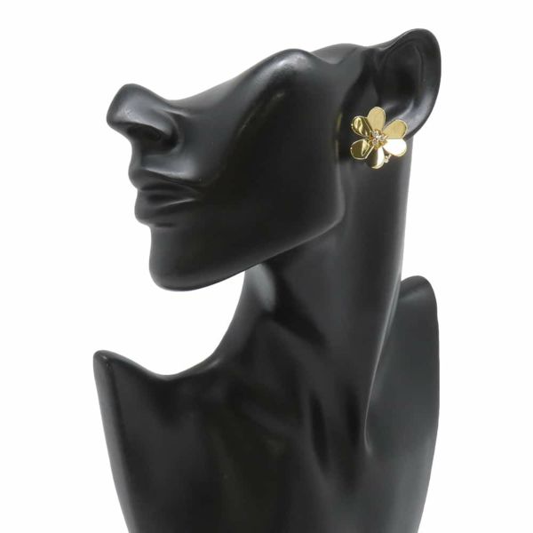 ヴァンクリーフ&アーペル ピアス フリヴォル イヤリング ラージ ダイヤモンド 6P 0.32ct K18YGイエローゴールド VCARB65900