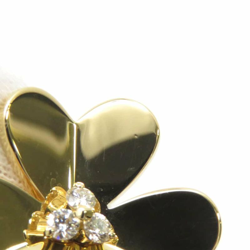 ヴァンクリーフ&アーペル ピアス フリヴォル イヤリング ラージ ダイヤモンド 6P 0.32ct K18YGイエローゴールド VCARB65900