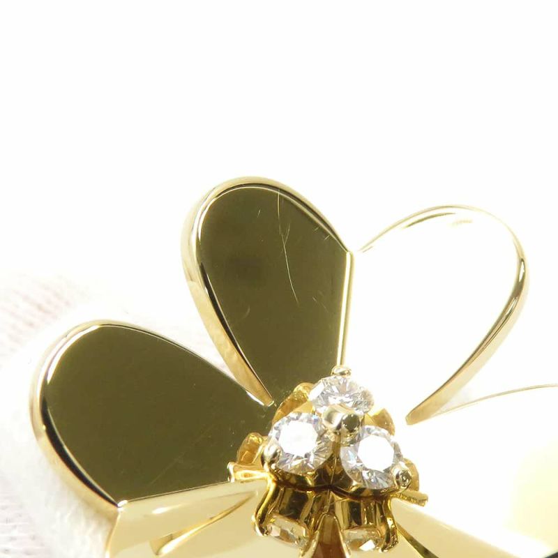 ヴァンクリーフ&アーペル ピアス フリヴォル イヤリング ラージ ダイヤモンド 6P 0.32ct K18YGイエローゴールド VCARB65900