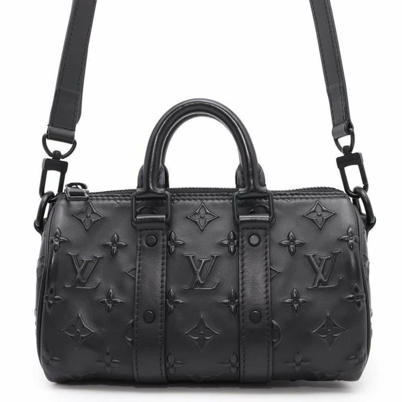 ルイヴィトン ハンドバッグ モノグラム・シール キーポル XS M57960 LOUIS VUITTON 2wayショルダー メンズ 黒