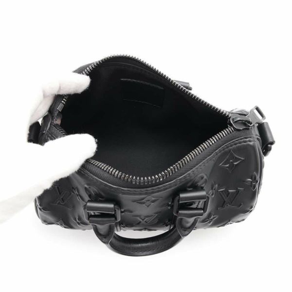 ルイヴィトン ハンドバッグ モノグラム・シール キーポル XS M57960 LOUIS VUITTON 2wayショルダー メンズ 黒