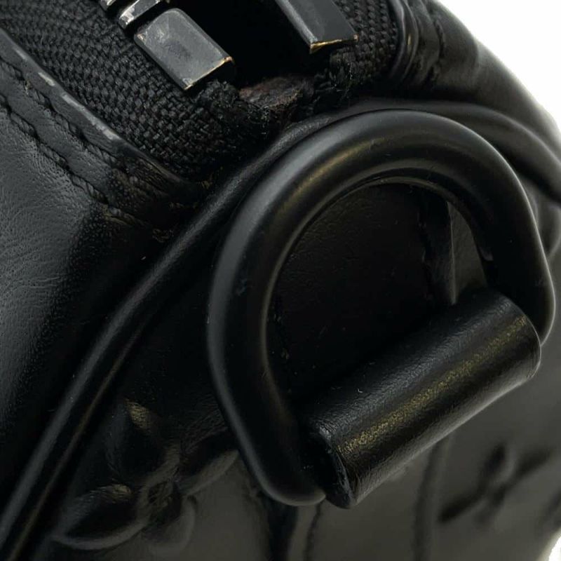 ルイヴィトン ハンドバッグ モノグラム・シール キーポル XS M57960 LOUIS VUITTON 2wayショルダー メンズ 黒