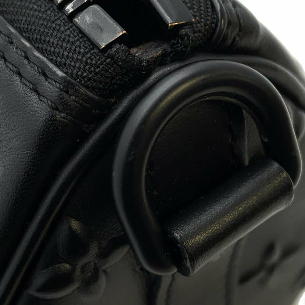 ルイヴィトン ハンドバッグ モノグラム・シール キーポル XS M57960 LOUIS VUITTON 2wayショルダー メンズ 黒