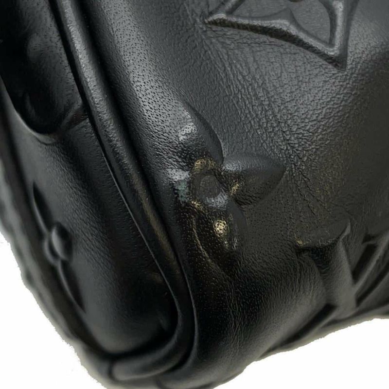 ルイヴィトン ハンドバッグ モノグラム・シール キーポル XS M57960 LOUIS VUITTON 2wayショルダー メンズ 黒