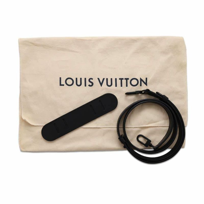 ルイヴィトン ハンドバッグ モノグラム・シール キーポル XS M57960 LOUIS VUITTON 2wayショルダー メンズ 黒