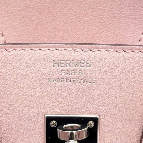 エルメス バーキン25 ローズサクラ/シルバー金具 スイフト C刻印 HERMES Birkin ハンドバッグ