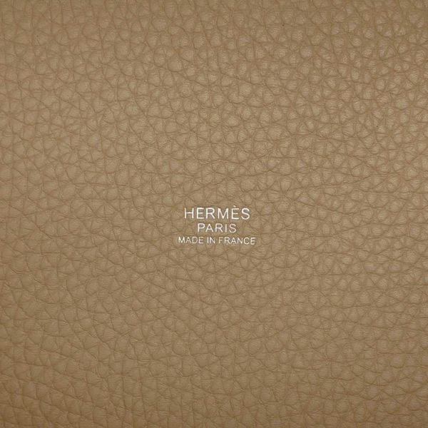 エルメス ハンドバッグ ピコタンロックPM ベージュマルファ/シルバー金具 トリヨンクレマンス W刻印