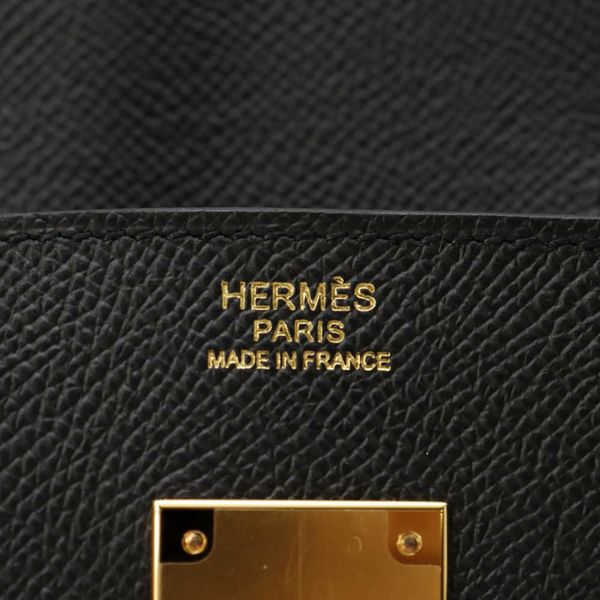 エルメス バーキン30 ブラック/ゴールド金具 エプソン W刻印 HERMES Birkin ハンドバッグ 黒