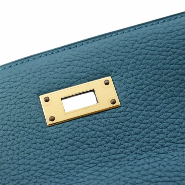 エルメス ハンドバッグ ケリー28 内縫い ヴェールボスフォール/ゴールド金具 トゴ D刻印 HERMES Kelly 2wayバッグ