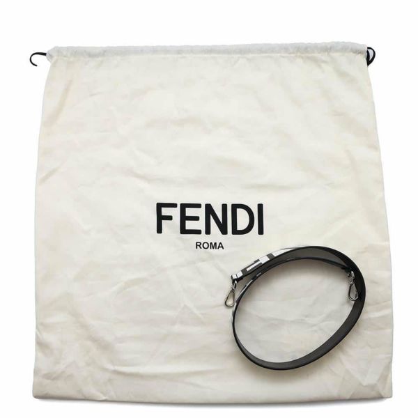 フェンディ トートバッグ サンシャイン ミディアム マークジェイコブス コラボ レザー 8BH386 FENDI 2way 白 黒