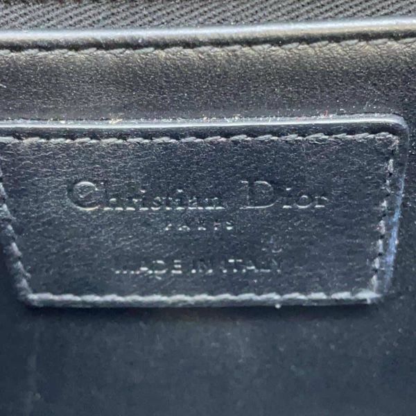 クリスチャン・ディオール ショルダーバッグ モンテーニュ レザー Christian Dior バッグ 黒 白