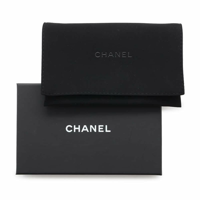 シャネル コインケース マトラッセ ココマーク キャビアスキン AP0216 財布 小銭入れ ラウンドファスナー 黒