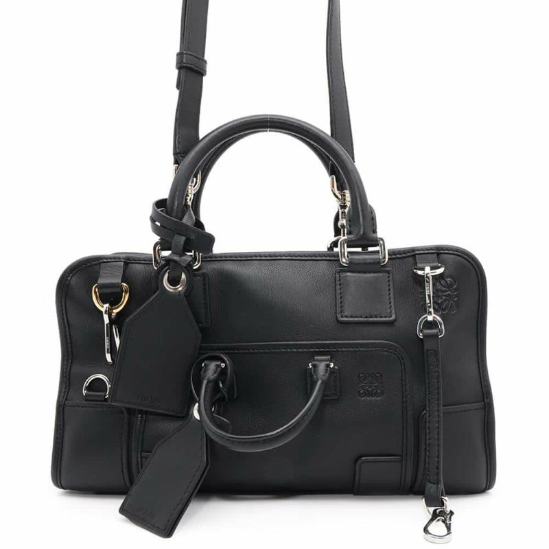 ロエベ ハンドバッグ アマソナ28 マルチアプリケーション 326.30MN03 LOEWE 2way 黒