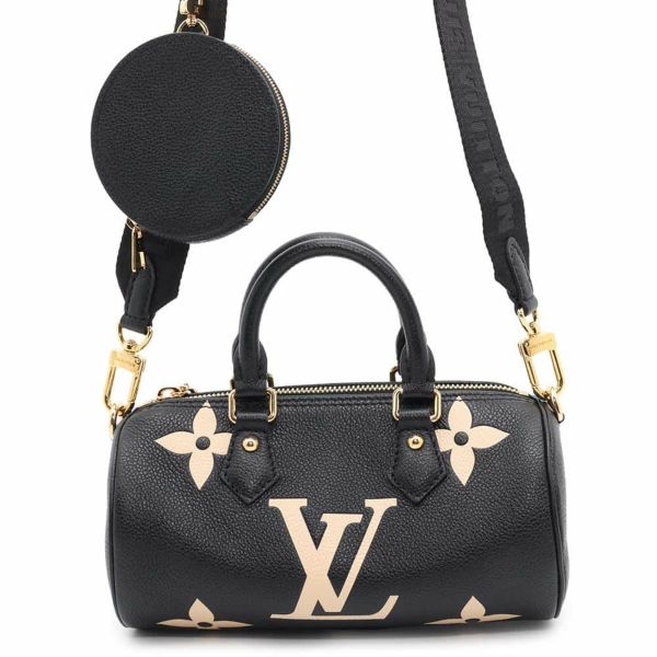 ルイヴィトン ハンドバッグ バイカラーモノグラム・アンプラント パピヨンBB M45980 LOUIS VUITTON 2way ブラック 黒