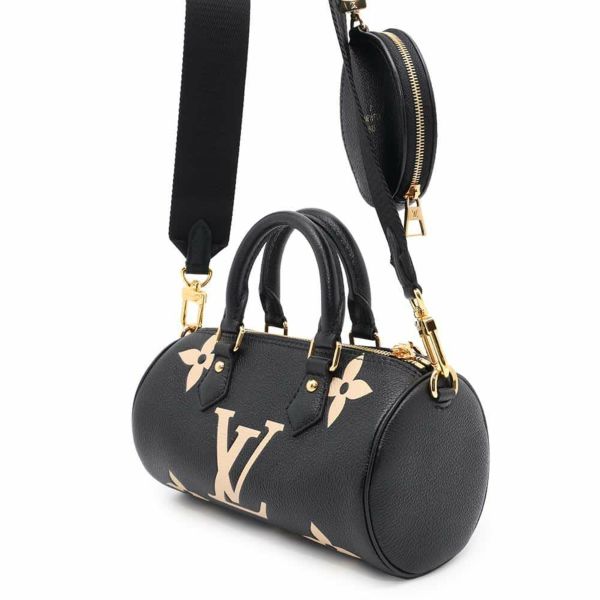 ルイヴィトン ハンドバッグ バイカラーモノグラム・アンプラント パピヨンBB M45980 LOUIS VUITTON 2way ブラック 黒