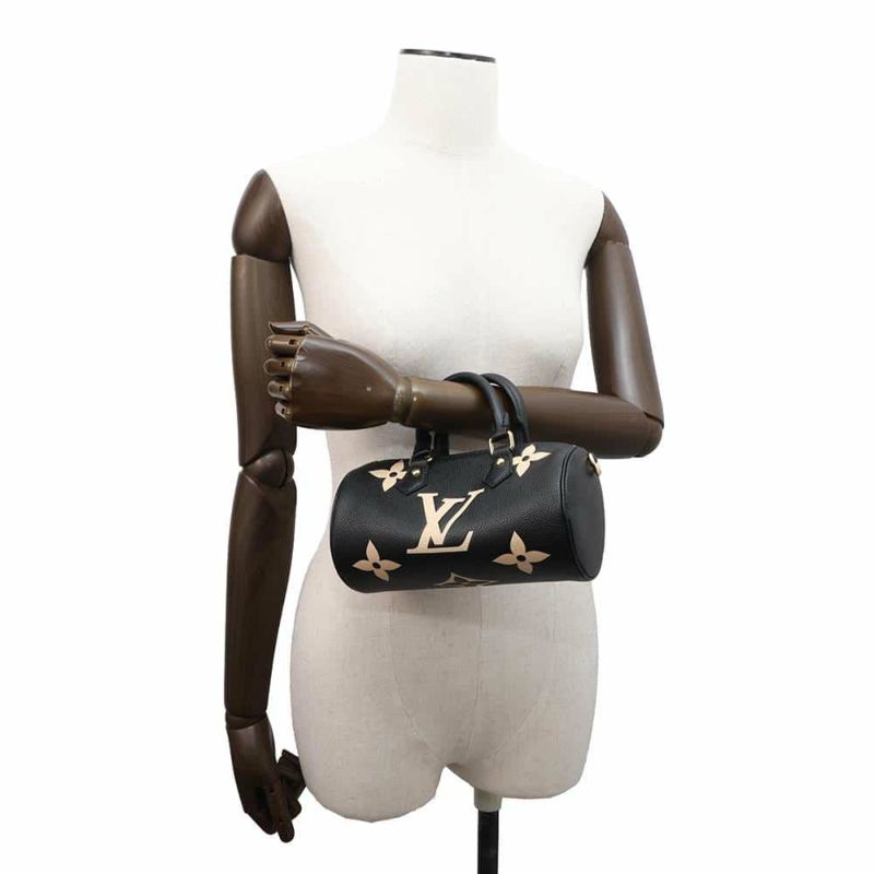 ルイヴィトン ハンドバッグ バイカラーモノグラム・アンプラント パピヨンBB M45980 LOUIS VUITTON 2way ブラック 黒