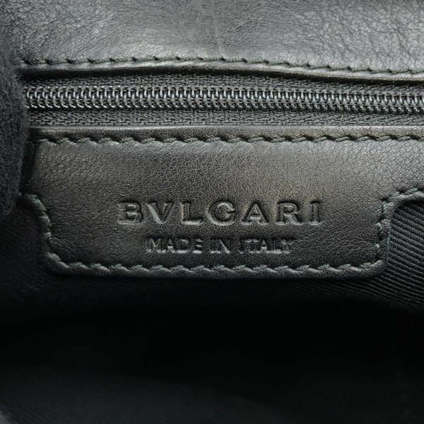 ブルガリ ショルダーバッグ チャンドラ レザー BVLGARI 黒