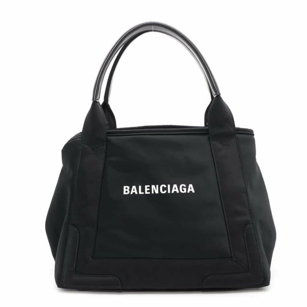 バレンシアガ トートバッグ ネイビーカバス S ポーチ付 339933 BALENCIAGA スモールサイズ 黒