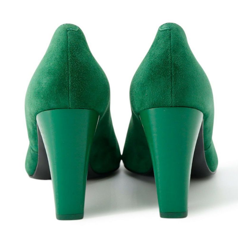 エルメス パンプス ファタル85 グリーン スエード レディースサイズ38 HERMES 靴