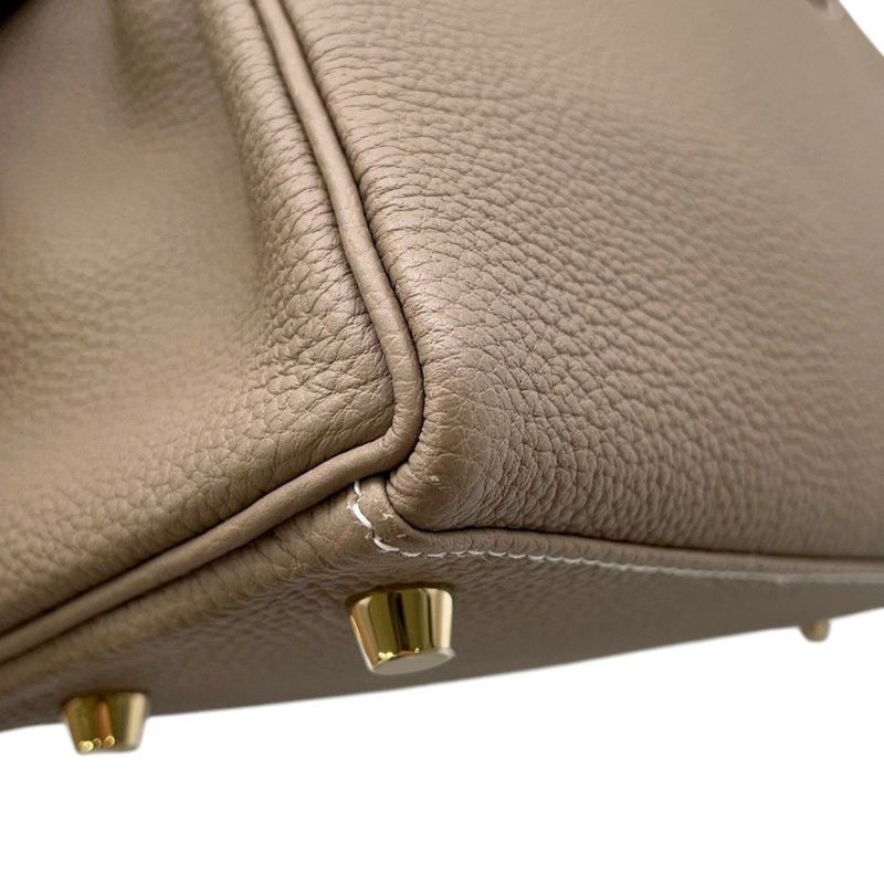 エルメス ハンドバッグ ケリー25 内縫い エトゥープ/ゴールド金具 トゴ W刻印 ２wayショルダー