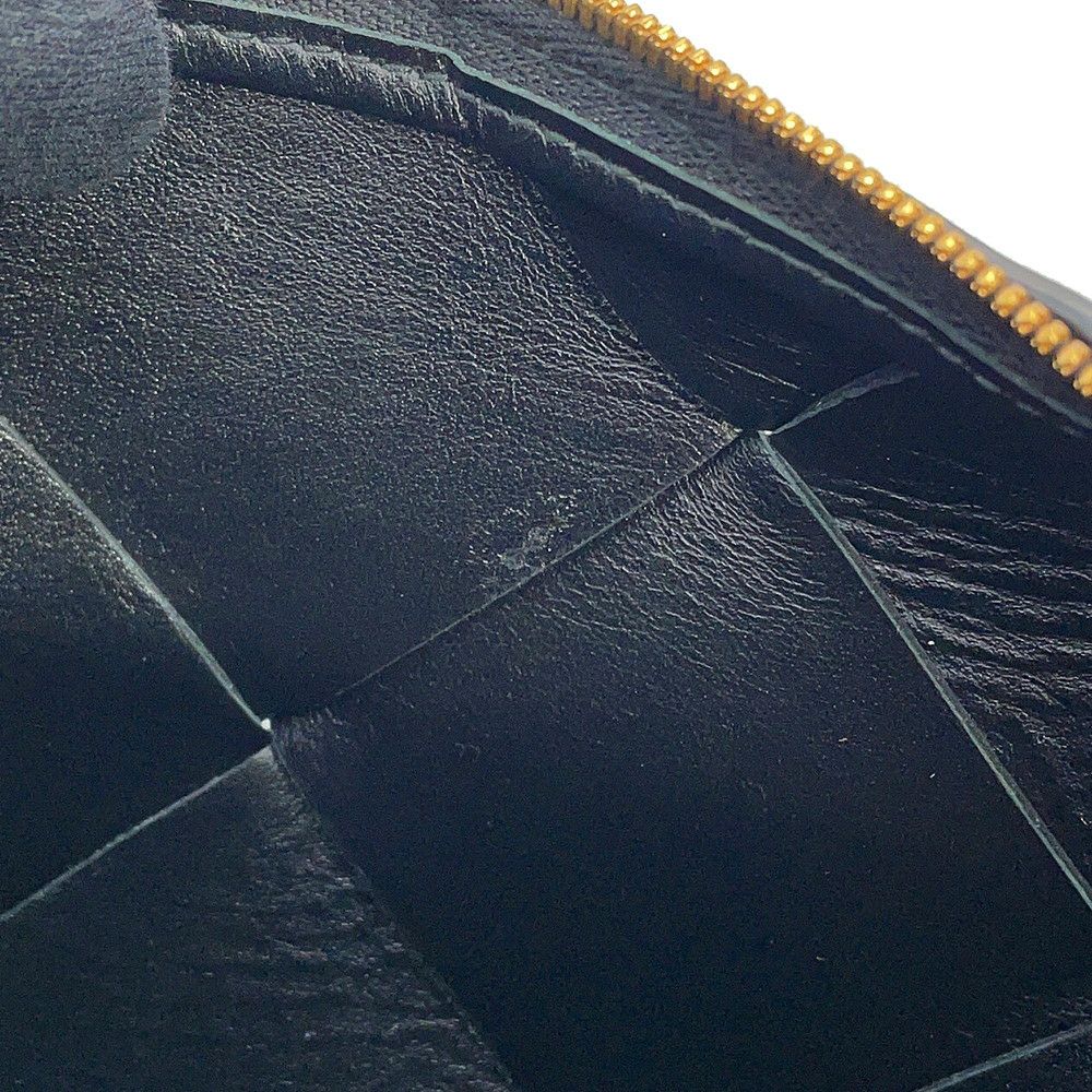 ボッテガヴェネタ ショルダーバッグ イントレチャート スモール カセット ラムスキン 709417 BOTTEGA VENETA 黒