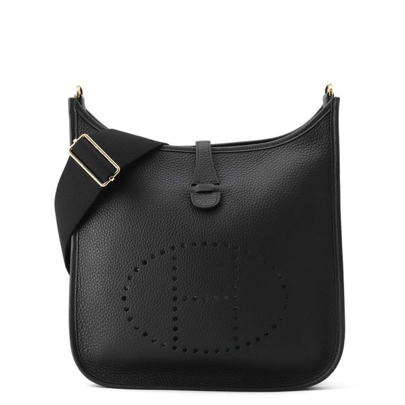 エルメス ショルダーバッグ エブリン3 PM ブラック/ゴールド金具 トリヨンクレマンス K刻印 黒