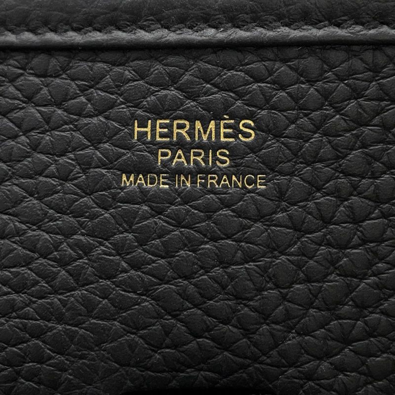 エルメス ショルダーバッグ エブリン3 PM ブラック/ゴールド金具 トリヨンクレマンス K刻印 黒