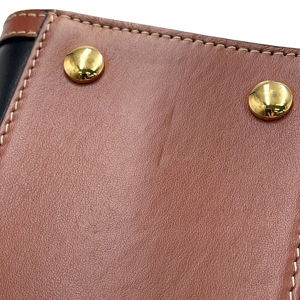 バーバリー ハンドバッグ ヴィンテージチェック ベイビータイトル ダブルハンドル 8025266 BURBERRY 2way 黒