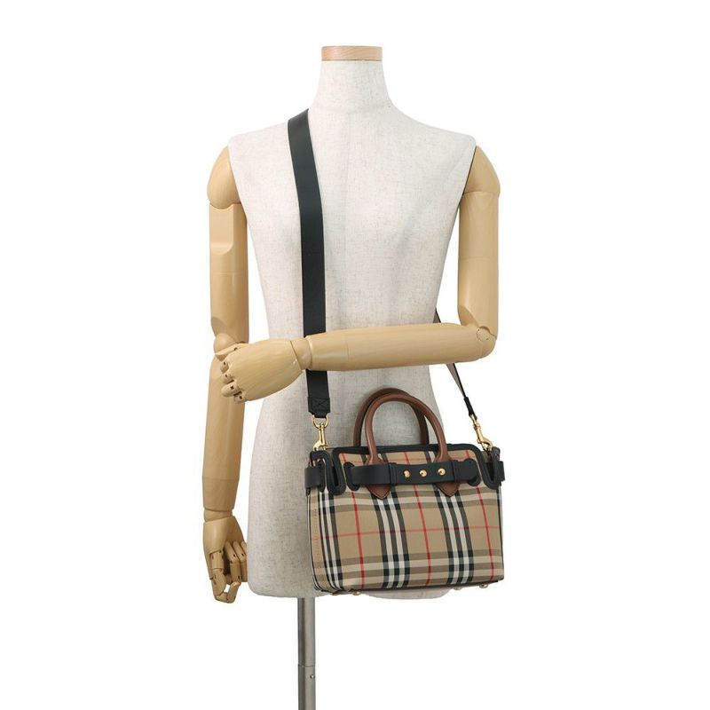 バーバリー ハンドバッグ ヴィンテージチェック トリプルスタッズ ベイビー ベルトバッグ 8021274 BURBERRY 2way