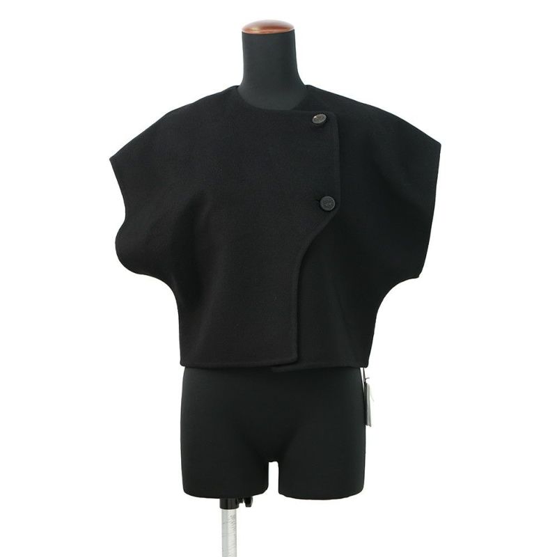 エルメス ボレロ ショートスリーブボレロ レディースサイズ36 カシミヤ HERMES アウター 黒