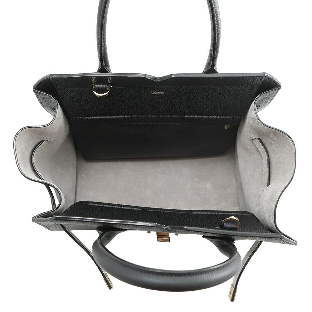 ヴァレクストラ ハンドバッグ 2ハンドル ミラノバッグ ミディアム WBMI0007010LOC99NN Valextra 2way 黒