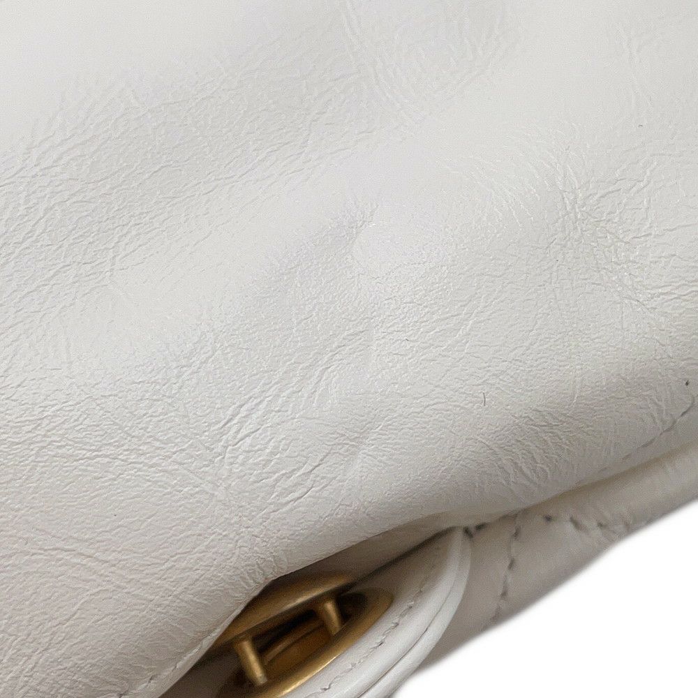 シャネル リュック シャネル22 ラージ レザー AS3313 CHANEL バックパック バッグ 白
