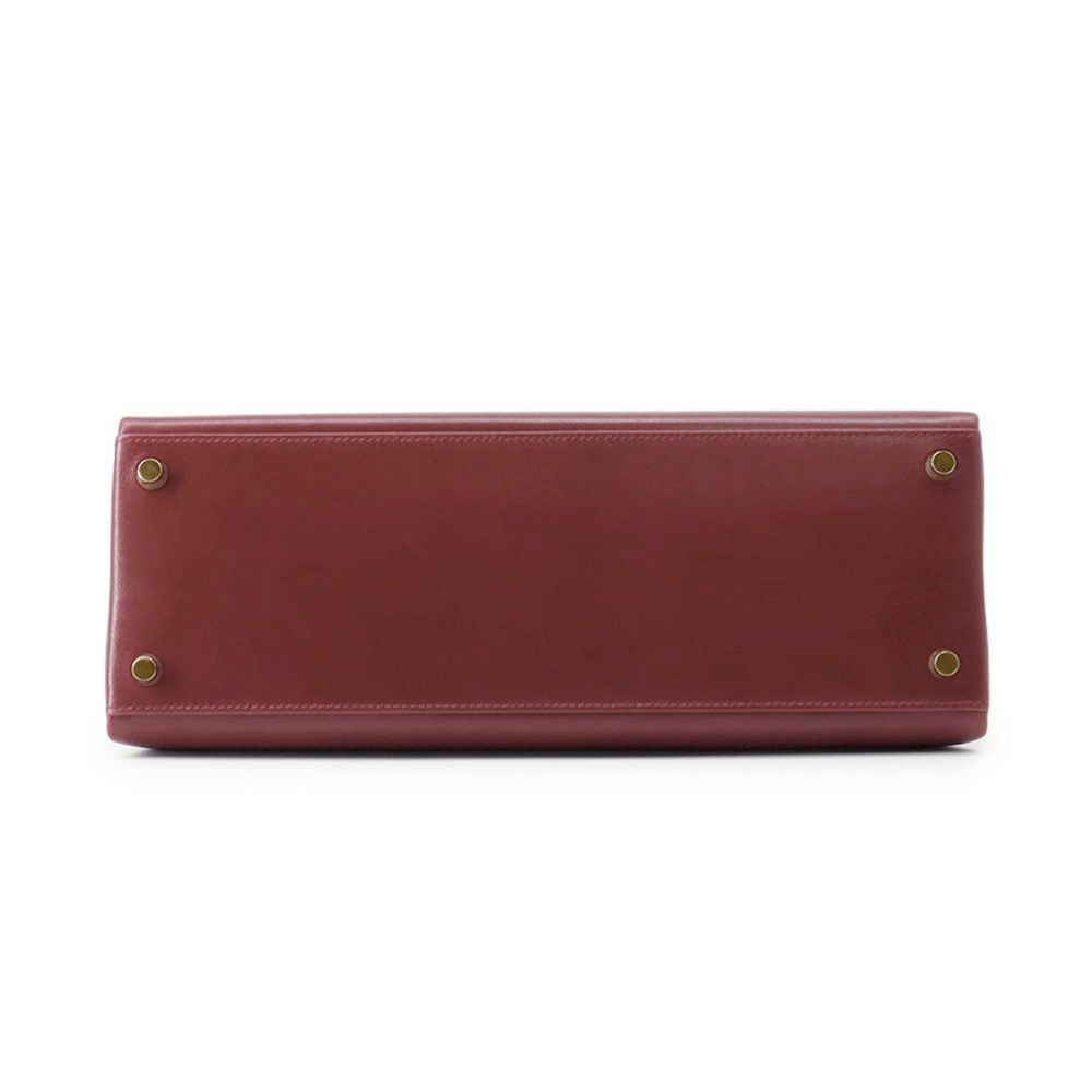 エルメス ハンドバッグ ケリー32 内縫いルージュアッシュ/ゴールド金具 ボックスカーフ □E刻印 ２wayショルダー