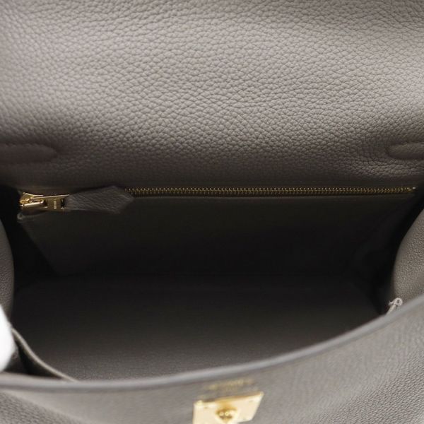 エルメス ハンドバッグ ケリー25 内縫い エタン/ゴールド金具 トゴ K刻印 ２wayショルダー