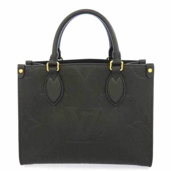 ルイヴィトン ハンドバッグ モノグラム・アンプラント オンザゴーPM M45653 LOUIS VUITTON ヴィトン バッグ 2wayショルダーバッグ ブラック 黒 ノワール