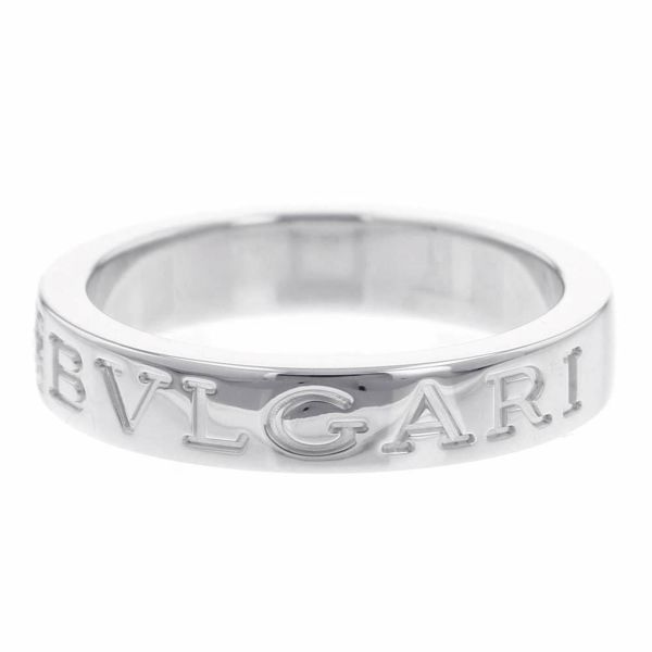 ブルガリ リング ダブルロゴ 1P ダイヤモンド K18WGホワイトゴールド リングサイズ約12号 BVLGARI  指輪 ジュエリー