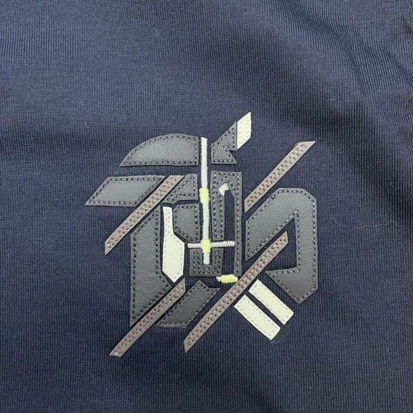 エルメス Tシャツ スーパーH Super コットン メンズサイズM HERMES トップス 黒