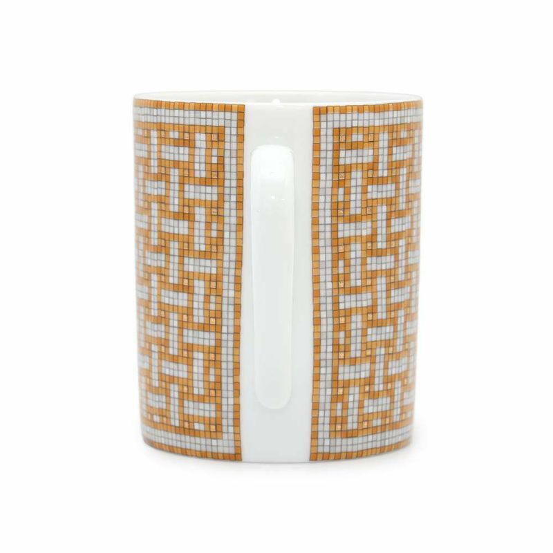 エルメス マグカップ モザイク24 ヴァンキャトル プラチナ シングル 300ml HERMES 幾何学模様