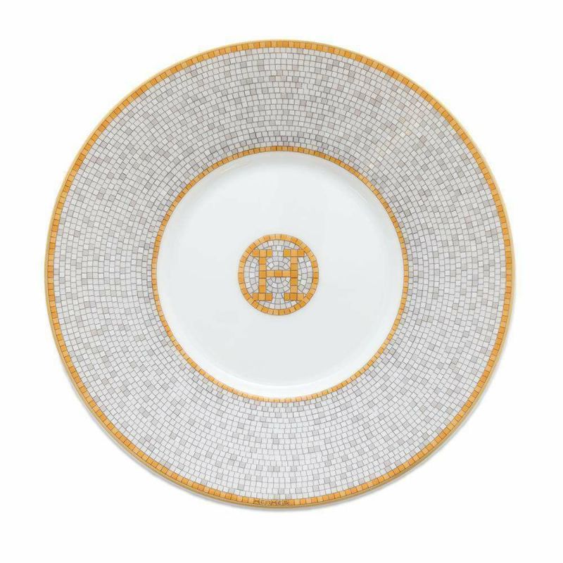 エルメス ティーカップ・ソーサー モザイク ヴァンキャトル 2客セット 160ml HERMES 食器 ギフト ポーセリン 白