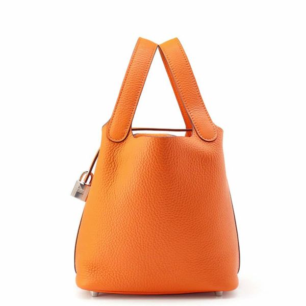 エルメス ハンドバッグ ピコタンロックPM オレンジミニアム