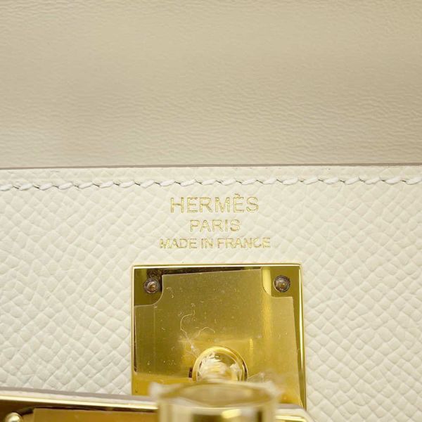 エルメス クラッチバッグ ケリーエラン クレ/ゴールド金具 エプソン W刻印 HERMES ショルダーバッグ