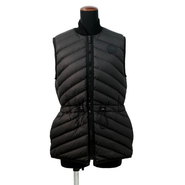 エルメス ダウンベスト クルードセル パッチ付き レディースサイズ34 HERMES アウター 黒