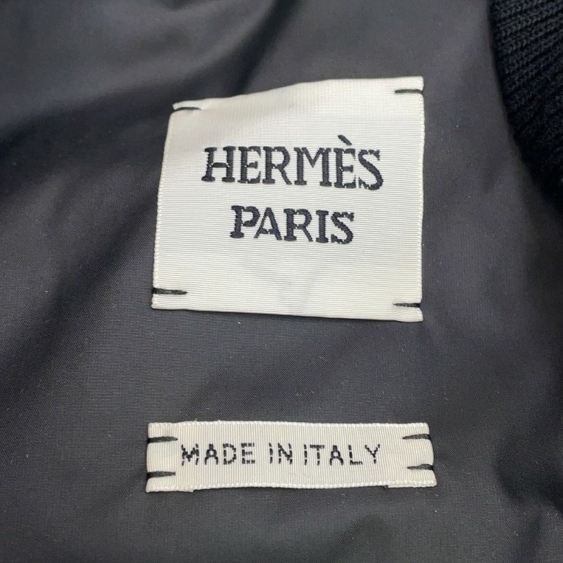 エルメス ダウンベスト クルードセル パッチ付き レディースサイズ34 HERMES アウター 黒