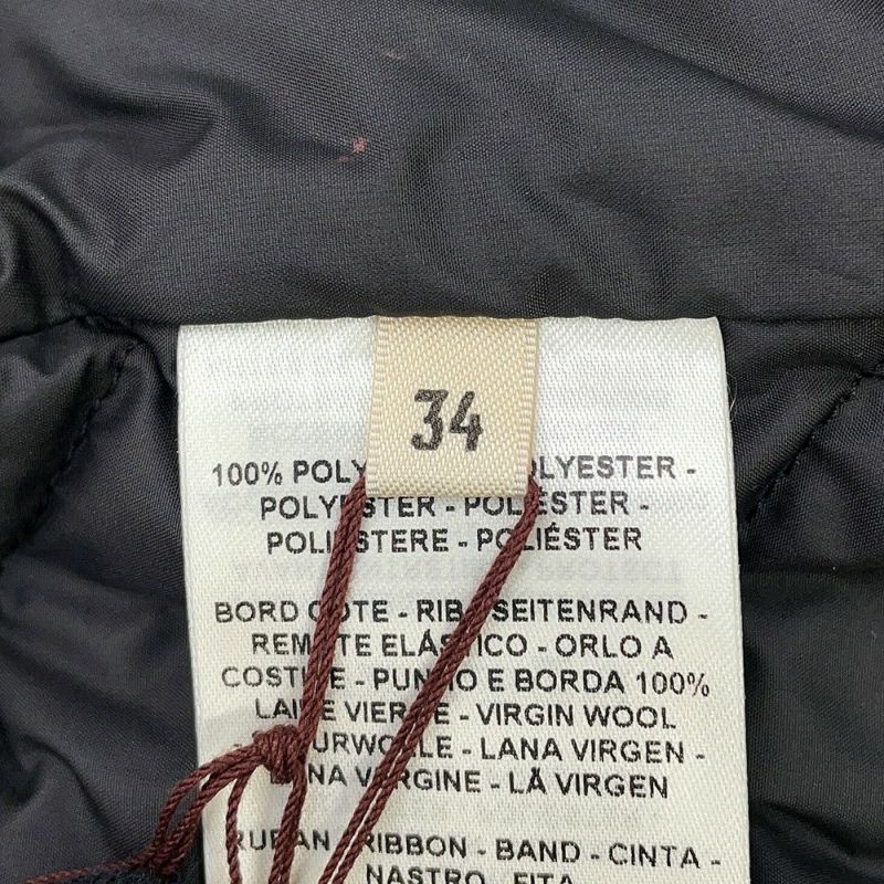 エルメス ダウンベスト クルードセル パッチ付き レディースサイズ34 HERMES アウター 黒