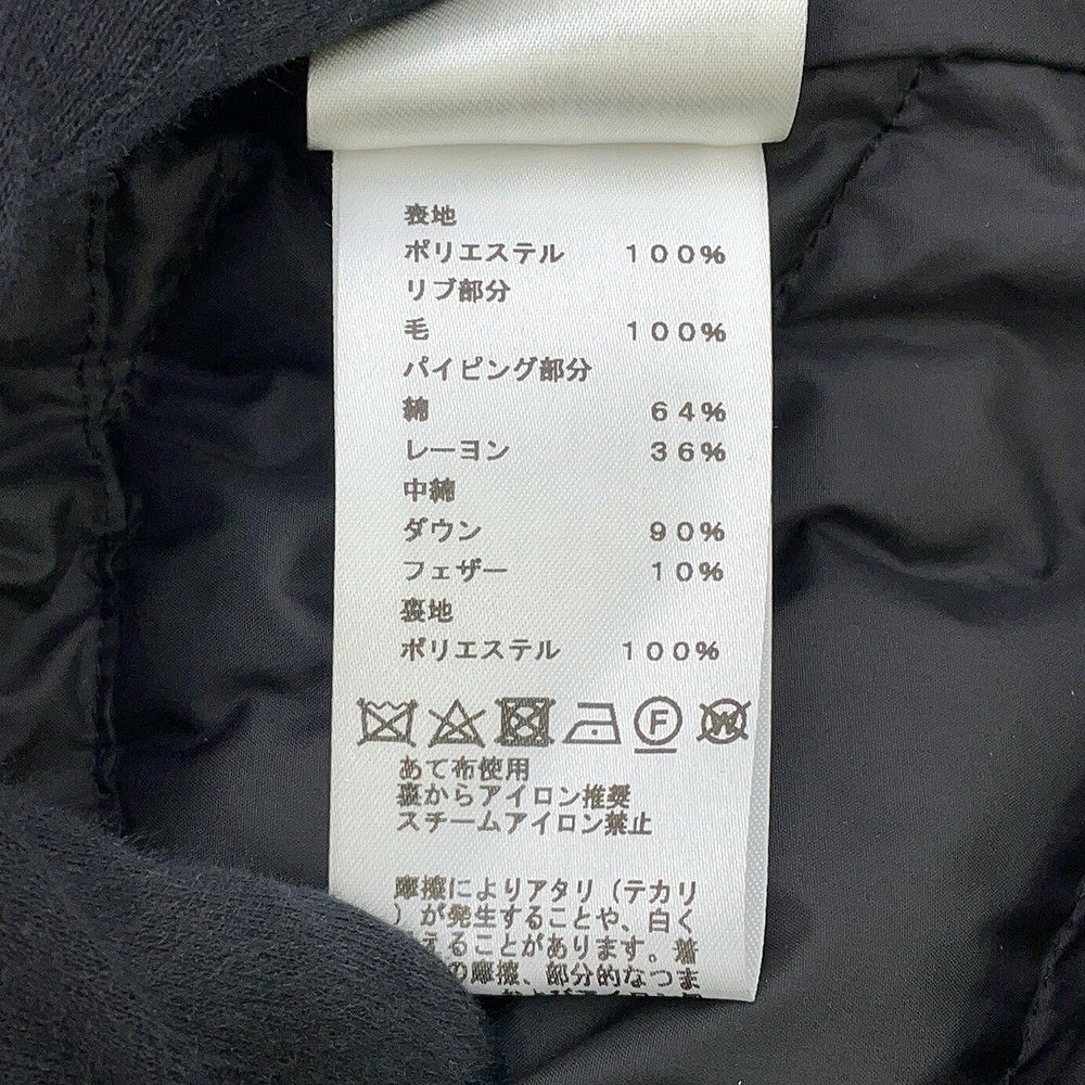 エルメス ダウンベスト クルードセル パッチ付き レディースサイズ34 HERMES アウター 黒