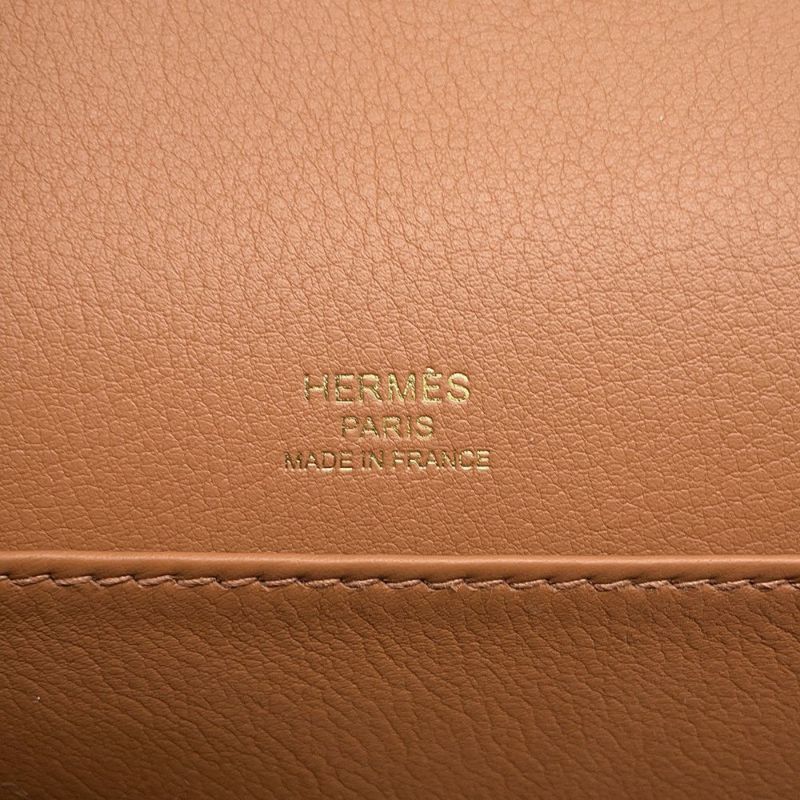 エルメス ショルダーバッグ ゲタ ゴールド/ゴールド金具 エバーカラー K刻印 HERMES シェーブル