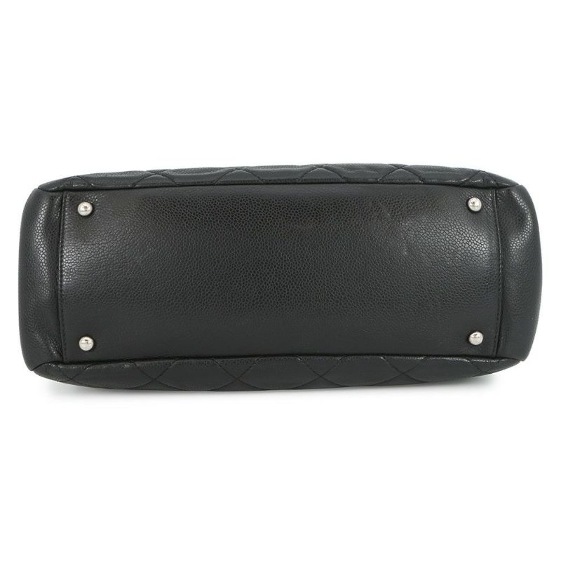 シャネル トートバッグ マトラッセ ココマーク ダブルチェーン キャビアスキン A67294 CHANEL ショルダーバッグ 黒