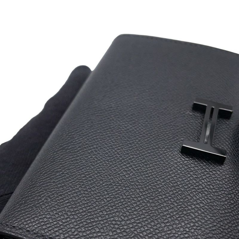 エルメス カードケース ベアン ミニ 小銭入れ付き モノクローム ブラック/ブラック金具 ヴォーマダム K刻印 黒